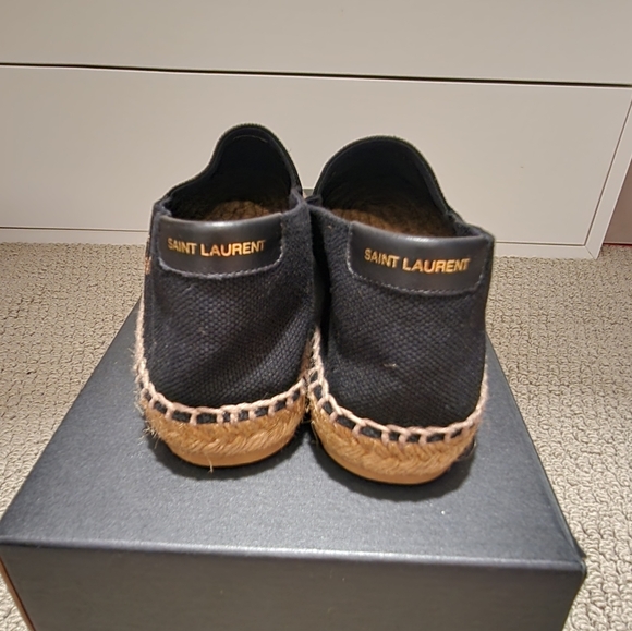 Saint Laurent embroidered espadrilles in canvas - Picture 5 of 8